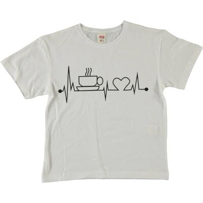 Herz-Schlag-Mädchen-T-Shirt