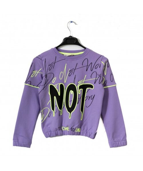 Do Not Worry Purple Sweatshirt