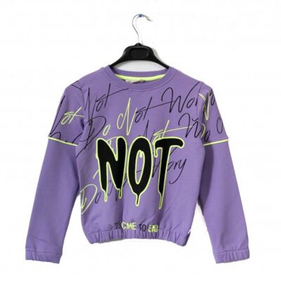 Do Not Worry Purple Sweatshirt