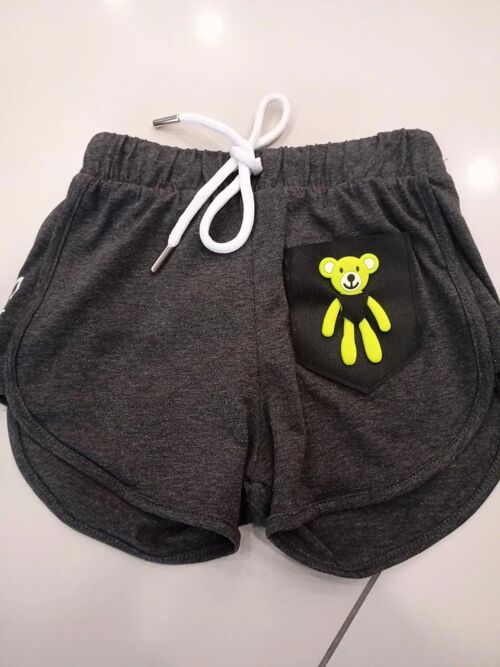 Teddy Bear' Shorts- Gray