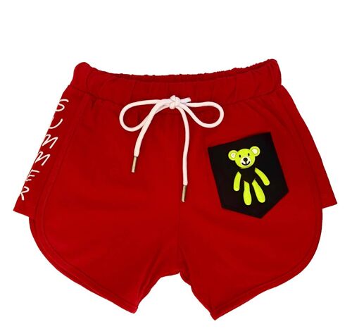 Teddy Bear' Shorts - Red