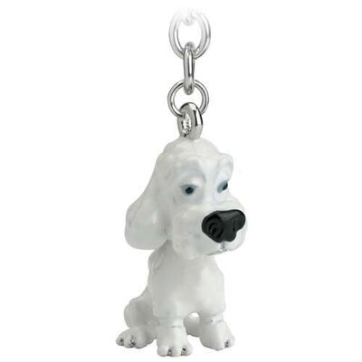 Key Chain - Poodle White