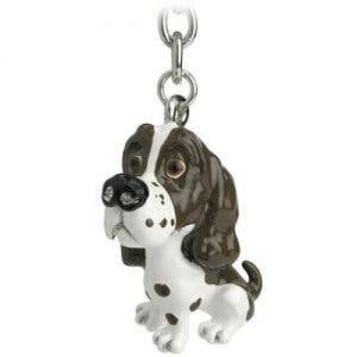 Llavero - Springer Spaniel Liver & White