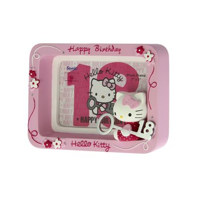 Hello Kitty "18. Geburtstag" Keramik-Fotorahmen