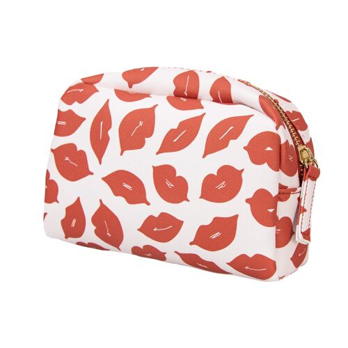 Oval Make-up Bag Lip print