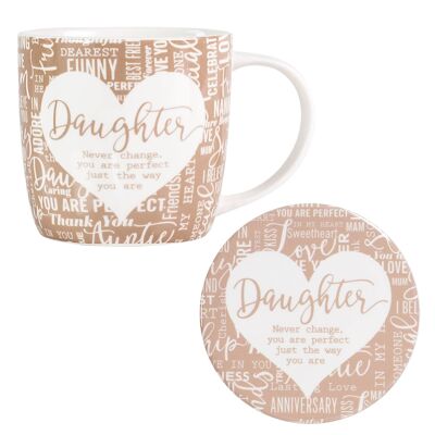 Mug & Coaster Set - Daughter
