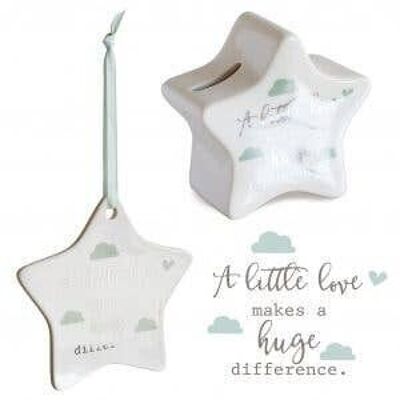 Salvadanaio Stella e Stella da appendere - Little Love