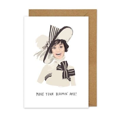 Eliza Doolittle (My Fair Lady) inspired A6 card