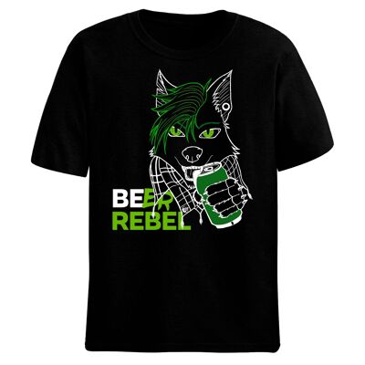 T-shirt Beer Rebel - Noir