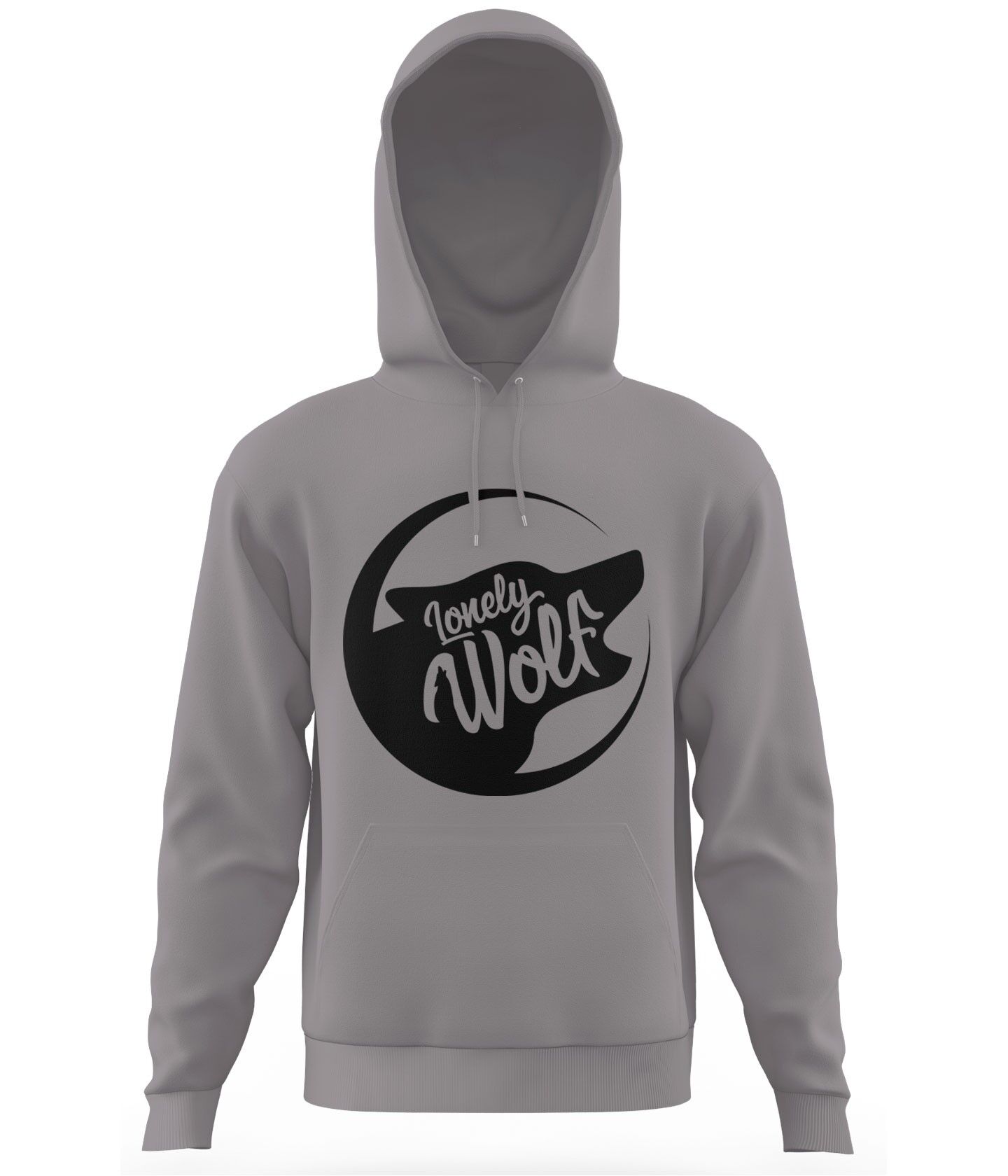 Felpa Lupo Solitario - Grigio