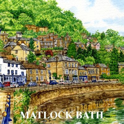 FRIDGE MAGNET, MATLOCK BATH , PEAK DISTRICT, DERBYSHIRE