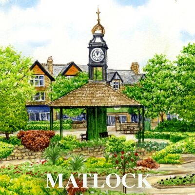 FRIDGE MAGNET MATLOCK, PEAK DISTRICT, DERBYSHIRE.