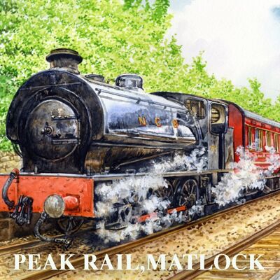 FRIDGE MAGNET, PEAK RAIL MATLOCK, PEAK DISTRICT, DERBYSHIRE.