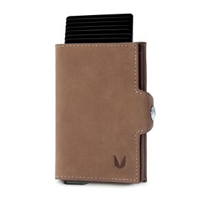 Portefeuille Slim ZANI - Cuir de Vachette Marron Vintage