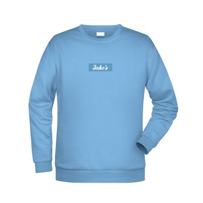 Sweatshirt Box-Logo Sky Blue