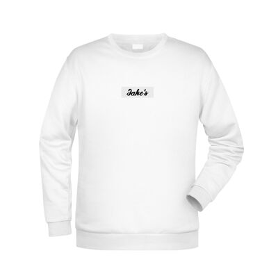 Sweatshirt Box-Logo White