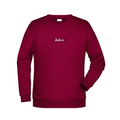 Sweatshirt Box-Logo Burgundy