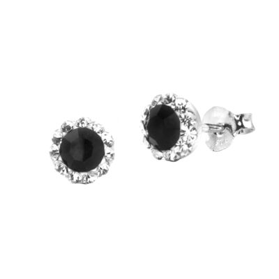 Orecchini a bottone Janice argento 925