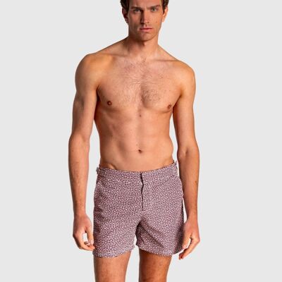 Men's Bermuda shorts with rigid waist and geometric print3