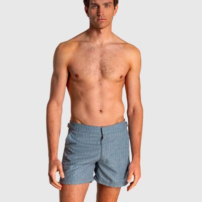 Men's Bermuda shorts with rigid waist and geometric print5