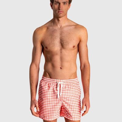 Men's Bermuda shorts with elastic waist and geometric print8
