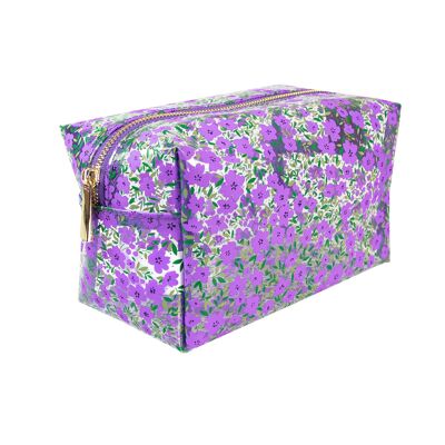 Trousse de Maquillage Violet Floral