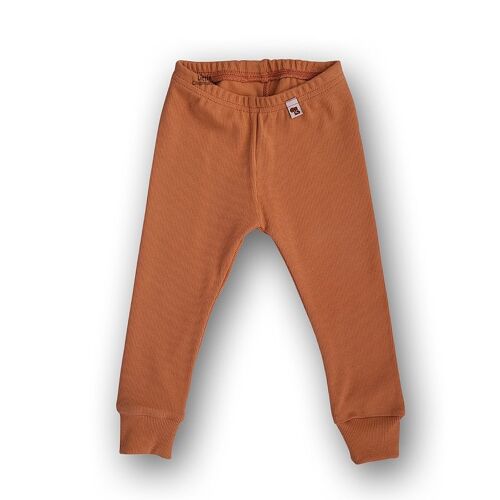 Legging Rib (Pecan Brown) - Met een boordje