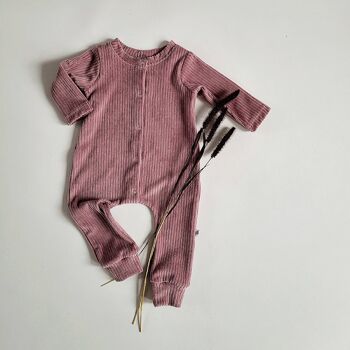 Onesie Velvet Corduroy (wood rose) 2