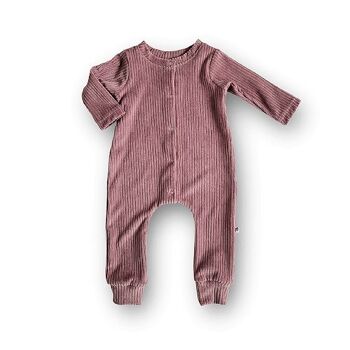 Onesie Velvet Corduroy (wood rose) 1