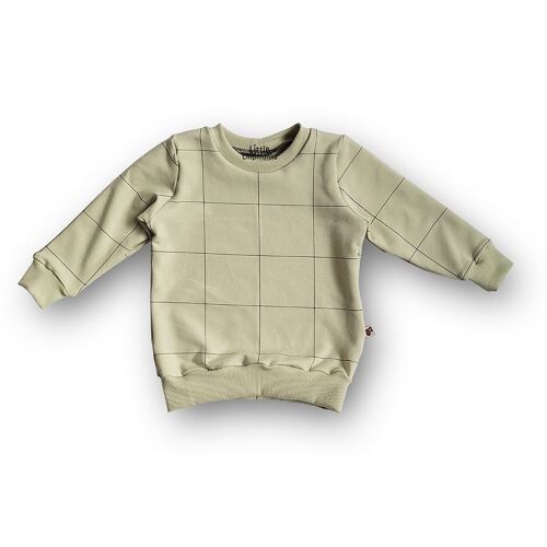 Sweater Grid Fog green