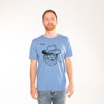 AGRICULTEURS | tshirt imprimé homme - bleu 1
