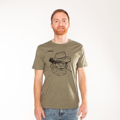 AGRICULTORES | camiseta estampada hombre - caqui