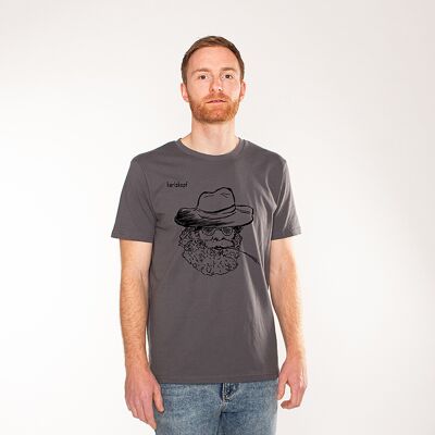 AGRICULTORES | camiseta estampada hombre - antracita