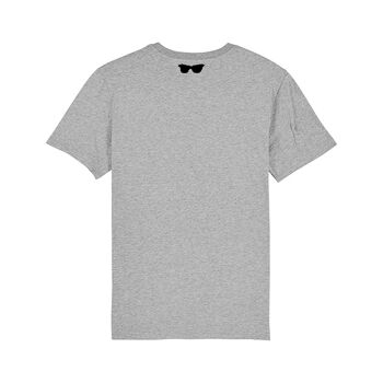 L'AMOUR, PAS LA GUERRE | tshirt imprimé homme - gris 4