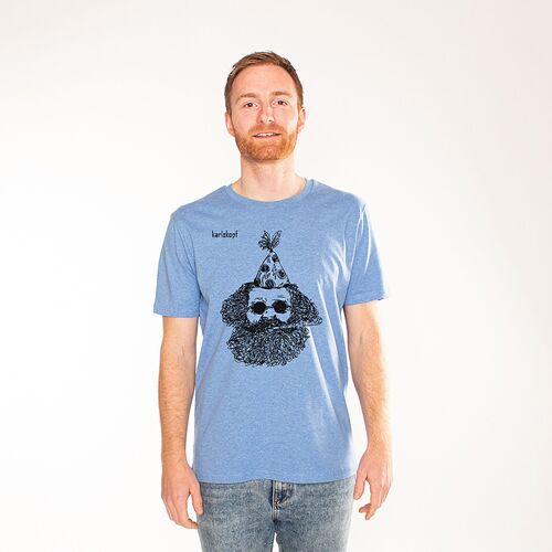 FASCHING | printed tshirt men - Blau