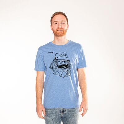 SAENGER | printed tshirt men - Blau