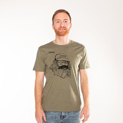 SAENGER | printed tshirt men - Kaki