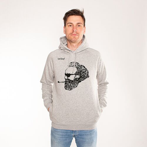 ROCKER | printed hoodie men - Grau
