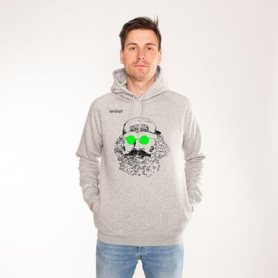 SKATER | printed hoodie men - Grau