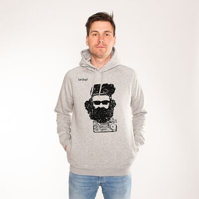 FESTIVAL | printed hoodie men - Grau