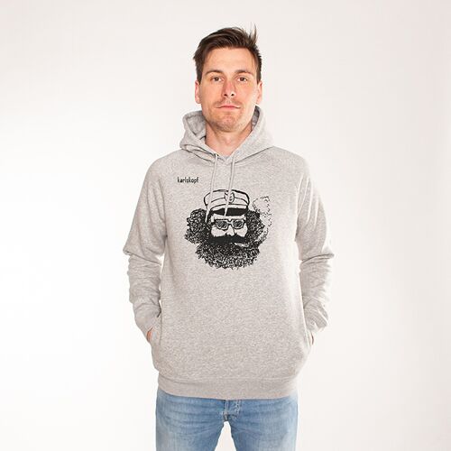 MATROSE | printed hoodie men - Grau