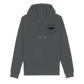 LOGO CLASSIQUE | sweat à capuche imprimé hommes - anthracite 2