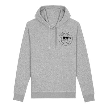 LOGO CLASSIQUE | sweat à capuche imprimé hommes - gris 2