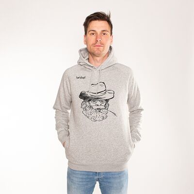FARMER | printed hoodie men - Grau