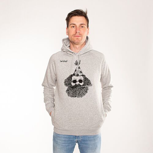 FASCHING | printed hoodie men - Grau