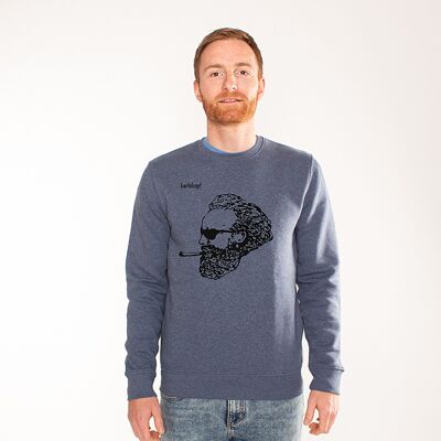 ROCKERS | printed sweatshirt men - blue