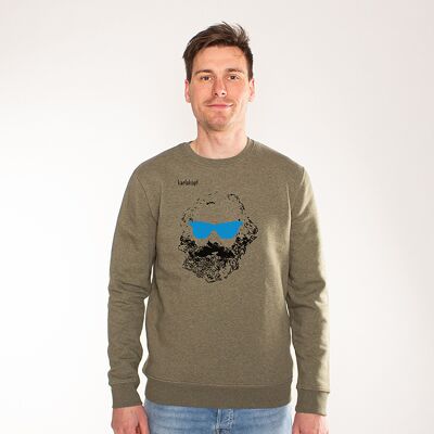 CHILLERS | printed sweatshirt men - khaki