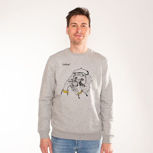 FOTOGRAF | printed sweatshirt men - Grau
