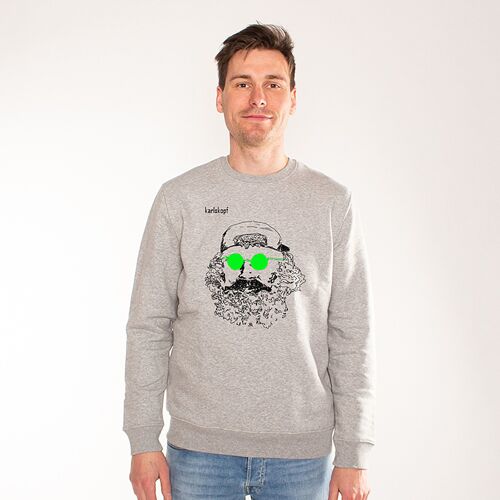 SKATER | printed sweatshirt men - Grau