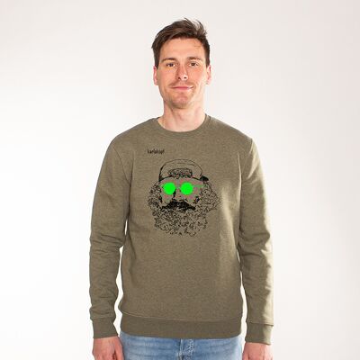 SKATER | printed sweatshirt men - Kaki